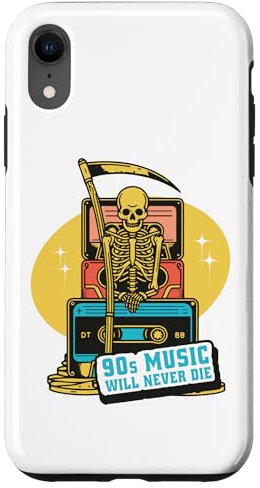 Retro 90s Music Disk-Jockey DJ Cassettes-Tapes playing music Case for iPhone XR