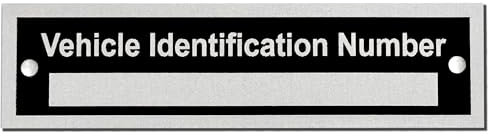 Aluminum Vehicle Identification Plate Blank