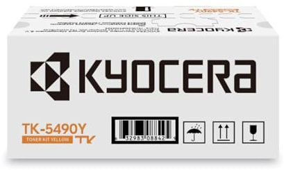 Kyocera TK-5490Y Toner Drucker Gelb. Original Tonerkartusche 1T0C22ANL1. Drucker Toner kompatibel für PA2101cx, PA2101cwx, MA2101cfx, MA2101cwfx. Druckertoner für bis zu 2400 Seiten