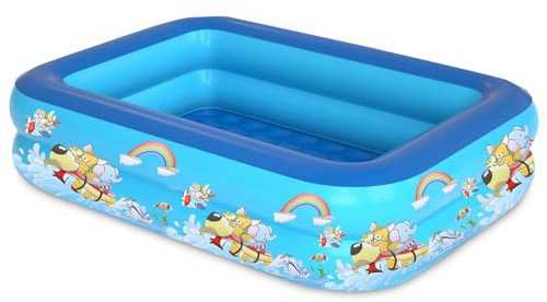 Piscina Hinchable Infantil,Piscinas Infantiles para Niños,Piscina Rectangular para Jardín,Piscina Inflable Niños para Fiesta de Verano en La Piscina Interior Exterior