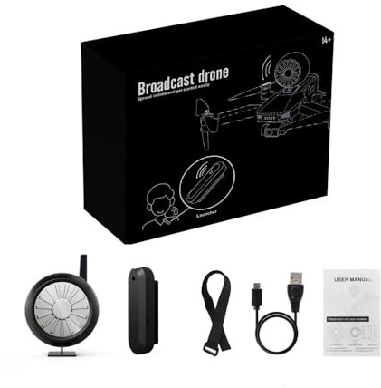 Drone Megaphone Loudspeaker For Camera Aerial Broadcasting With Accessories