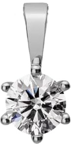 Lyomi Damen Anhänger 585/- Gold 1,2cm Glänzend Diamant Lab Grown weiß 0,50ct. 067340217-1