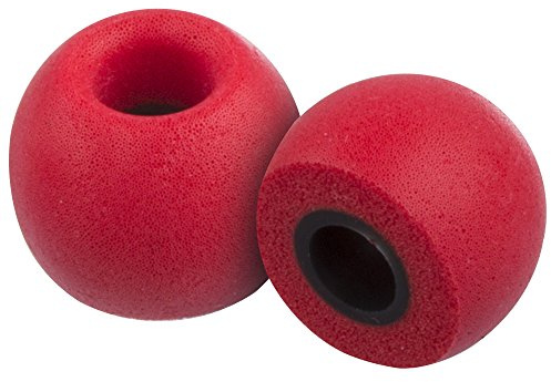 Xcessor FX4.9 Round (M) 4 Paar Memory Foam In Ear Kopfhörer Ohrpolster Größe Mittel. Rot