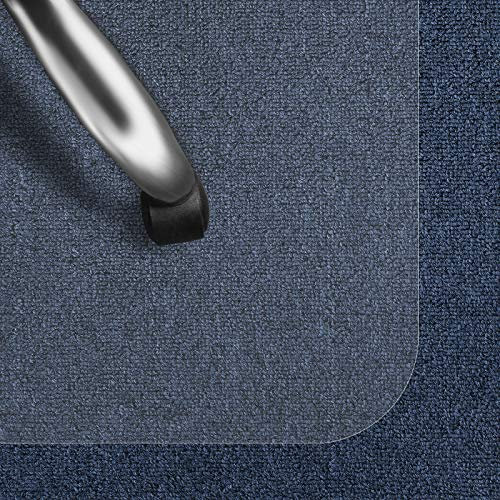 casa pura Bodenschutzmatte Transparent für Kurzflor-Teppich | Schreibtischstuhl Unterlage für Büro und Wohnen | Bodenmatten wahlweise für Hartböden (Kurzflor-Teppich/Nadelfilz 100x114 cm)