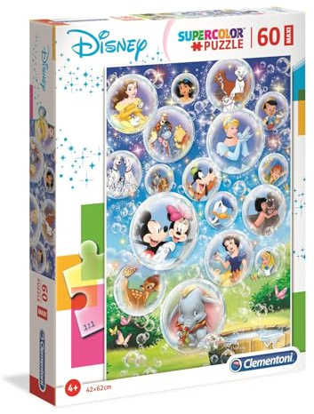 Clementoni- Supercolor Collection-Disney Classic-60 Maxi pièces- 26448, Multicolore