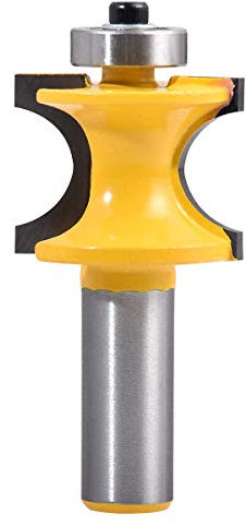 KATUR Bullnose Router Bit Set C3 Carbide Tipped Woodworking Cutter Tool with 1/2 Inch Shank Woodworking Milling Cutter(1/2 Shank 1 Width)