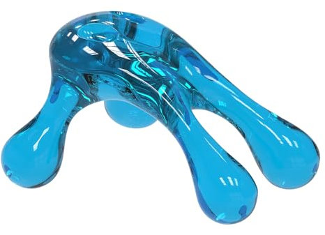 Massagewerkzeug, BVN Triggerpunktmassage Massager 4 Köpfiges Massage Tool Body Massager Trigger Point Körpermassagegerät für Rücken (Blau)