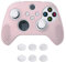 eXtremeRate PlayVital Cherry Blossoms Pink 3D Studded Edition Anti-slip Silicone Cover Skin for Xbox Series X Controller, Soft Rubber Case for Xbox Series S Controller with 6 White Thumb Grip Caps