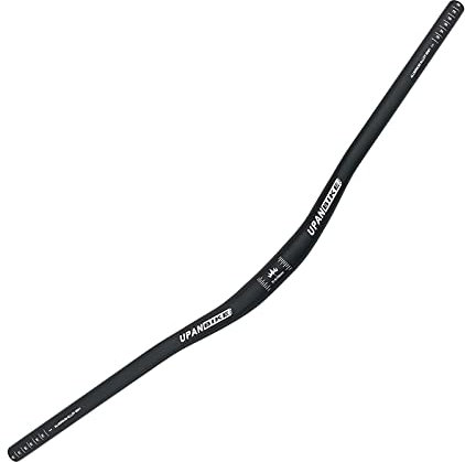 UPANBIKE φ31,8 mm MTB Mountainbike Fahrrad extra langer Lenker 720 mm Riser Bar (720 mm, schwarz)