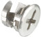 15 Stück Exzenter Möbelverbinder, 12mm Möbelverschluss Metallschrank Möbel Schublade Kommode Kleiderschrank Connect Cam Beschläge, Silber