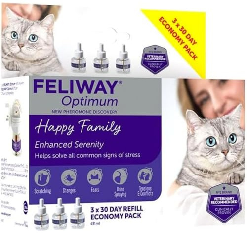 Feliway Optimum Nachfüllpack, 3 Stück