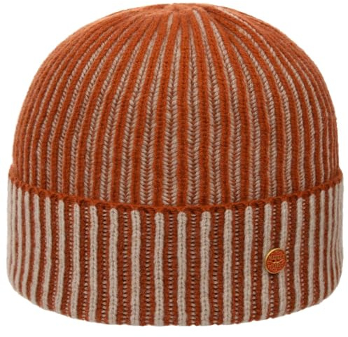 Mayser Harper Kaschmir Beanie Strickmütze Umschlagmütze meliert Handmade Made in Italy Damen Herren Winter Herbst
