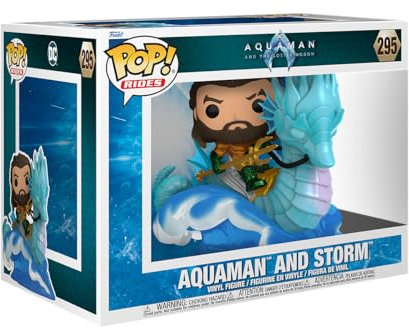 Funko POP! Ride Deluxe: - DC Aquaman On Storm - Vinyl-Sammelfigur - Geschenkidee - Offizielle Handelswaren - Spielzeug Für Kinder Und Erwachsene - Movies Fans - Modellfigur Für Sammler Und Display