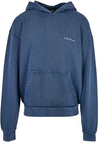 Urban Classics Herren Small Embroidery Hoody XL spaceblue