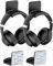 SPORTLINK Support pour casque - Crochet universel pour casque - Support mural pour écouteurs avec [ruban adhésif puissant] pour plusieurs appareils, bureau, mur, table, casque de jeu - Noir,2 pièce