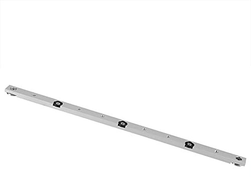 lyrlody Barra de Inglete Aluminio, Barra de Medición, Barra de Medición, Herramienta de Carpintería, en Uso para la Construcción de Diversos Dispositivos en Sierras Circulares de Mesa