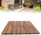 Baldosas De Madera 36 Unidades Baldosa Madera Jardin Suelo De Madera 30,3 x 30,3 CM Piso Antideslizantes Para Terraza Jardín Patio Balcón Marrón