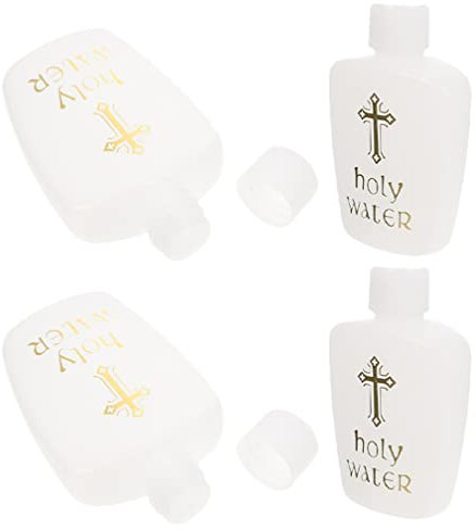Vaguelly 60ml Holy Water Bottles for Decorative Purposes Baptism Centerpieces Wedding Decorations Refillable Water Containers