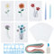 WEBEEDY Papier Quilling Kit Quilling Papier Schablonen DIY Tool Kit mit 3 in 1 Papier Quilling Template Board für Grußkarten Making Manuscript Paper für Dekorative Karte Geschenke zu Weihnachten