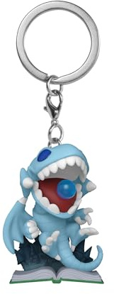 Funko POP! Keychain: Yu-Gi-Oh! - Blue Eyes White Dragon-Eyes Toon Dragon - (attack) - Collectable Vinyl Mini Figure Novelty Keyring - Stocking Filler - Gift Idea - Official Merchandise - Anime Fans