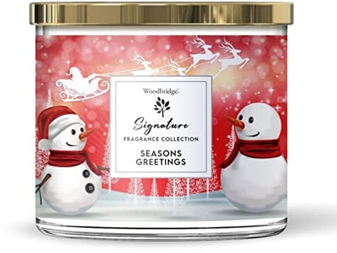 Woodbridge Seasons Greetings Kerze im Glas