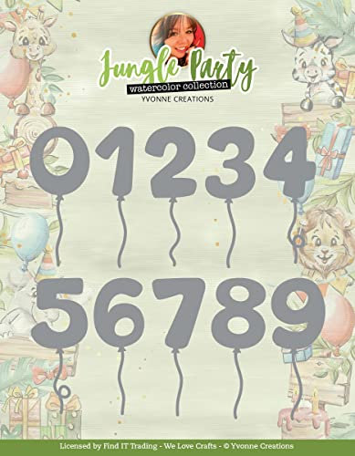 Dies - Yvonne Creations - Jungle Party - Jungle Numbers