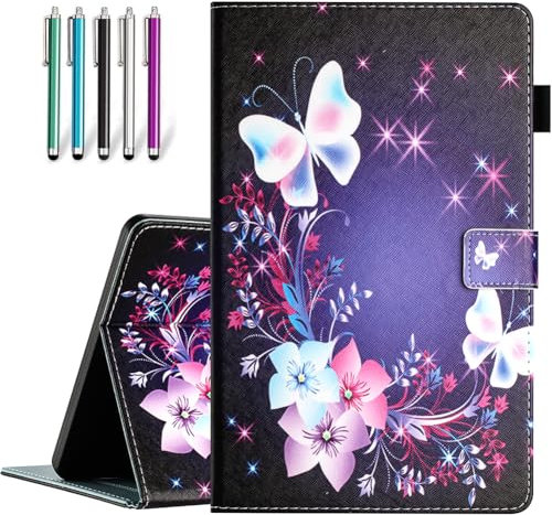 Fancity for Amazon Kindle Fire Max 11 Case (13th Generation, 2023 Release) 11 - Stand Cover Case for Fire 11 Tablet with Smart Auto Wake/Sleep & Pencil Holder, Butterflies