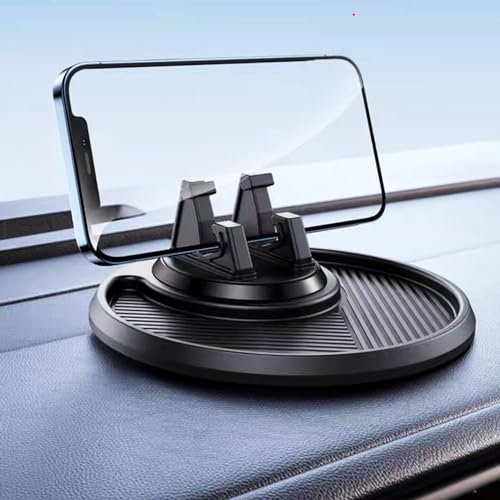 MainPi Support Téléphone pour Voiture,Antidérapant Porte Téléphone en Silicone,360° Rotation Support de Téléphone Portable pour Appareils de Tableau,Universel Porte Voiture pour Smartphone/GPS