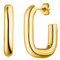 Purelei® Hula Ohrringe, Wasserfeste Ohrringe aus Edelstahl, Creolen perfekt für Layering-Looks, Geschenk für Frauen (Gold)