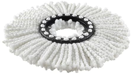 Best House Another Fine Product Premium Quality Heavy Duty Rotating Magic Spin Microfiber Mop Head Refill, Long Lasting Round Magic Mop 360 Degree Rotating Spin Replacement Mop Head (Pack of 5)