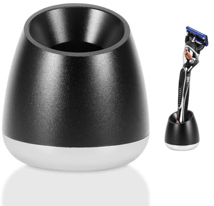 ANKROYU Support De Rasoir Manuel En Aluminium, Base du Rasoir Manuel, Accessoire De Base De Rasoir De Sécurité, Support De Rasoir Pour la Maison