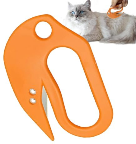 Coupe Noeud Chat Poil Long, Peigne À Nœud Ouvert Pour Animal, Peigne Démêlant Pour Chiens, Outil D'épilation Pour Enlever Les Nœuds De Poils De Chat, Peigne De Massage Pour Chat, Épilateur