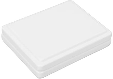 Paleta de Pintura de Acuarela de Porcelana Blanca de 12 Pocillos para Pintura de Uñas, a Prueba de Polvo, Ideal para Mezclar Acuarela, Lata Vacía, Platos de Cerámica Incluidos