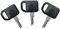 BODYA 3Pcs Zündschlüssel Starter Schlüssel Schalter Schlüssel Ersatz für JDG John Deere Gator und Mäher 425 445 45
