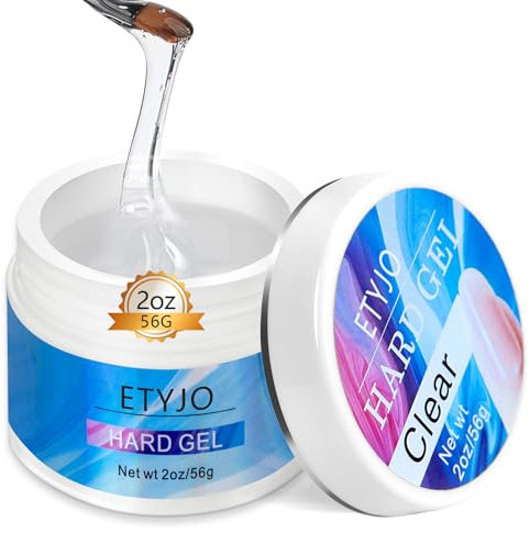 ETYJO Nail Builder Gel 56g Large Capacity Clear LED/UV BuilderGel Für Nägel,Solid Nail Glue Gel for 3D Nail Art NagelGel Salon Home DIY