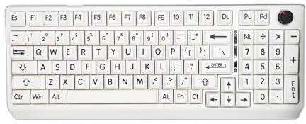 BLEWAY Large Print Computer Mechanical Keyboard | High Contrast Black and White Keys | Visually Impaired | Makes Typing Easy