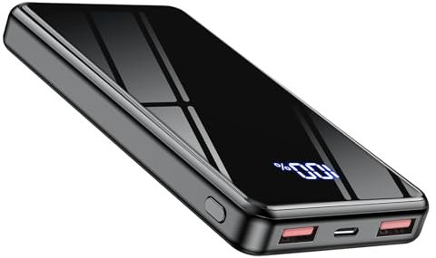 YILANS Power Bank, 22,5 W Powerbank 20000 mAh (USB-C Input & Output), PD 3.0 QC 4.0 Batteria esterna per cellulare con torcia, compatibile con iPhone 16 15 14 Samsung Galaxy iPad e (mezzanotte)
