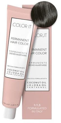 COLOR.IT by BM - Permanente Haarfarbe in Salonqualität, 100ml (5.18 Hellbraun Asch Matt, 1er Pack)
