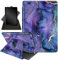 Case for Amazon Fire HD 8 Tablet (2018 2017 2016 Version,8th/7th/6th Generation),360 Degree Rotating Stand Smart Protective Cover Case for All-New Fire HD 8 (8th /6th / 7th),Purple Marbles 0