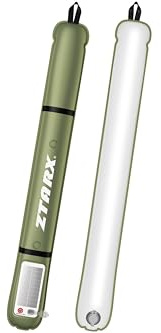 Linterna solar inflable de tubo, recargable por energía solar y USB, 4 modos de iluminación, barra de luz impermeable IP66 con banco de energía, luz portátil para tienda de campaña al aire libre,