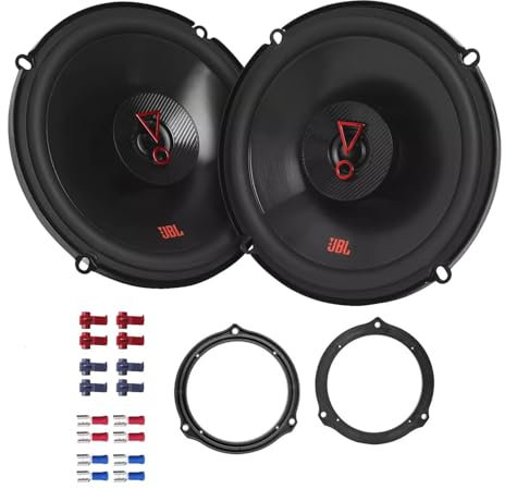 JBL Stage3 627F Lautsprecher mit Einbauset passend für Ford Galaxy (WA6) ab 2006 Türen hinten 450W 165mm 2 Wege Koax