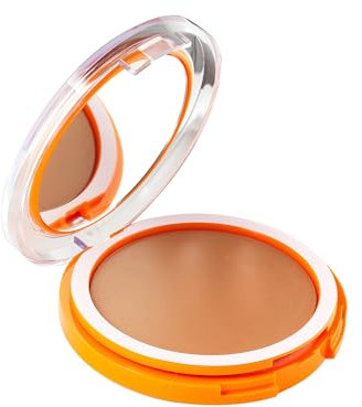 Korff Sun Secret, Fondotinta Compatto Solare SPF 50+ Uniformante e Protettivo con DNA-Safe Complex. Tonalità 02 Sun Kissed, 6 ml