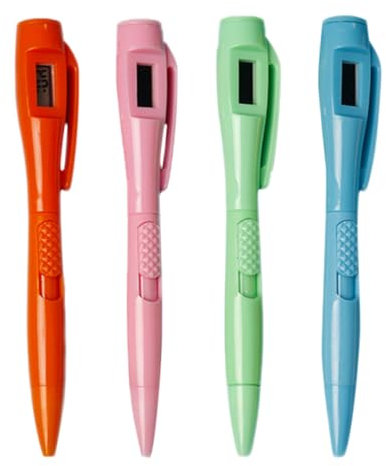 KAILIKETIY 4 Stücke Elektrische Uhr Punkt Stifte Stifte Für Schule Studenten Zufällige Farbe