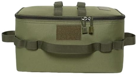 kivrimlarv Utensil Storage Bag, Outdoor Cookware, Waterproof Foldable, Heavy Duty Gear Storage, Portable Kitchen Organizer for Trips, Travel, Utensils and Stove, Camping, 34x17x19cm