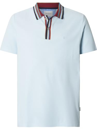 BABISTA Herren Poloshirt Fernico | aus Baumwolle – Kurzarm Polo mit Waffelstruktur & Streifenkragen – Regular Fit Freizeitshirt S–4XL – Hellblau oder Dunkelblau