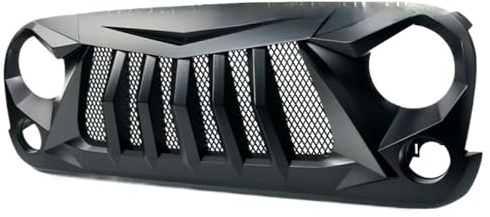 Doppelsteg Grill Für Jeep Für Wrangler Für JK 2007-2017 1 Set Front Grill Ersatz Grille Schwarz ABS