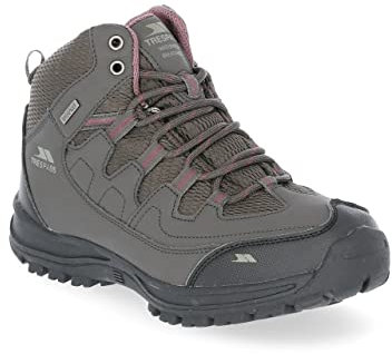 Trespass Womens Waterproof Walking Boots - Mid-Cut Ankle Hiking Boots, Breathable Women's Boots, Walking Shoes with Ankle Support Cushioning, Ladies Outdoor Trekking Boots