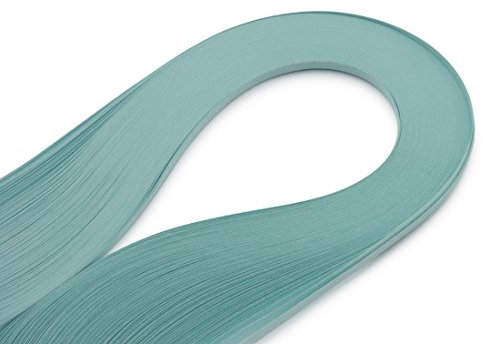 WEBandBUY Quilling Papierstreifen 120 Stück 390mm lang 3mm breit Helltürkis
