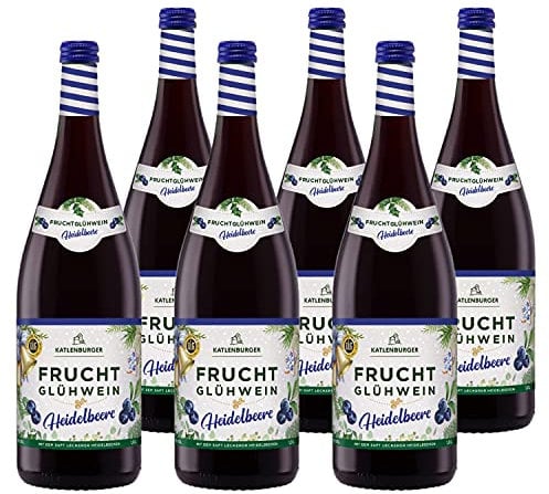 KATLENBURGER - Heidelbeer Fruchtglühwein | Fruchtiger Glühwein aus Fruchtwein, Heidelbeersaft und Glühweingewürz. Bringt den Sommer-Geschmack in kalte Wintertage. Inhalt: 6x 1L und 8,5% vol.