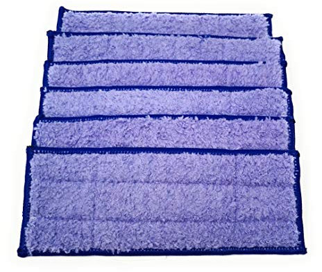 Kniwelshop 6 Stück Wischtücher Microfaser Pads, Tücher kompatibel mit Braava Jet 240, 241, 250 waschbar